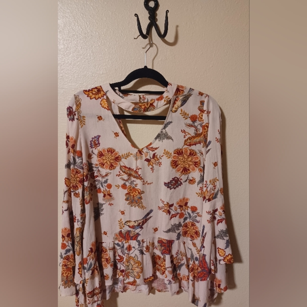 Grave Lace Peasant blouse
